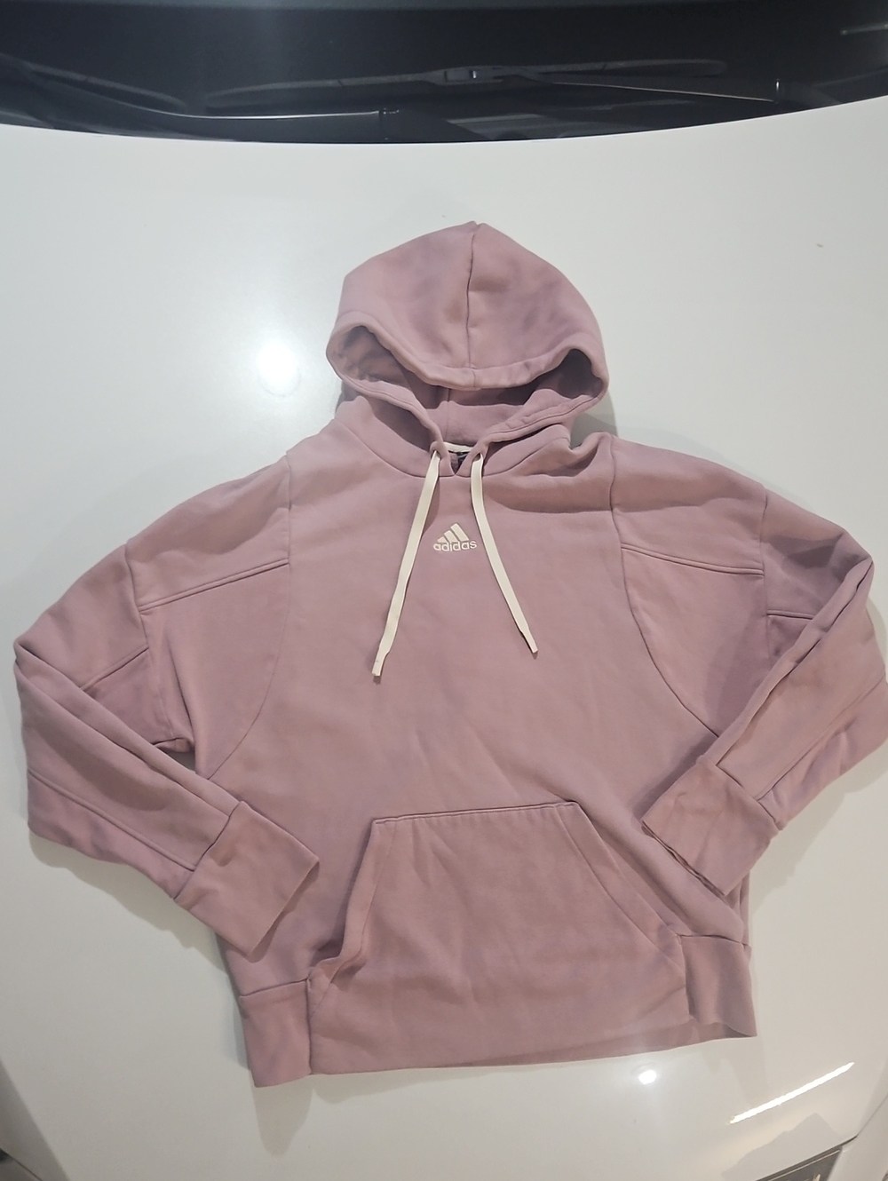 adidas Womens Dusty Purple Crewneck Hoodie Sz M